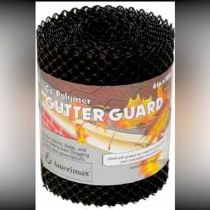 Amerimax Gutter Guard 6 " X 20 ' Plastic Blk